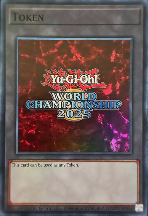 2025 World Championship Token Card Front