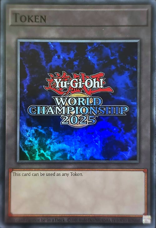 2025 World Championship Token Card Front