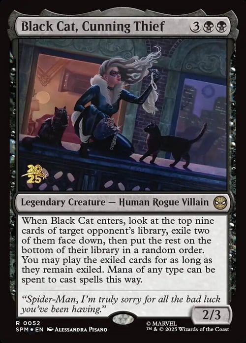 Black Cat, Cunning Thief Card Front
