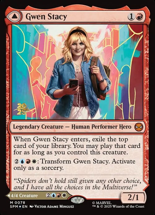 Gwen Stacy // Ghost-Spider Card Front