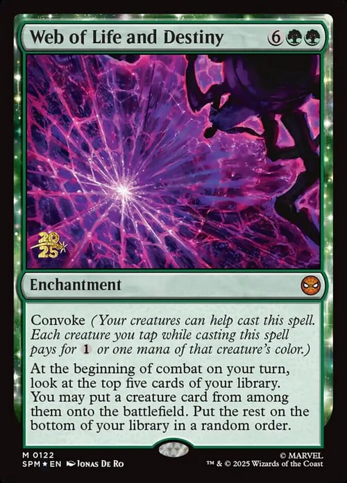 Web of Life and Destiny Card Front