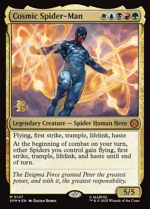 Cosmic Spider-Man Card Front