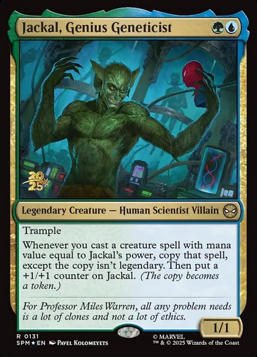 Jackal, Genius Geneticist Card Front