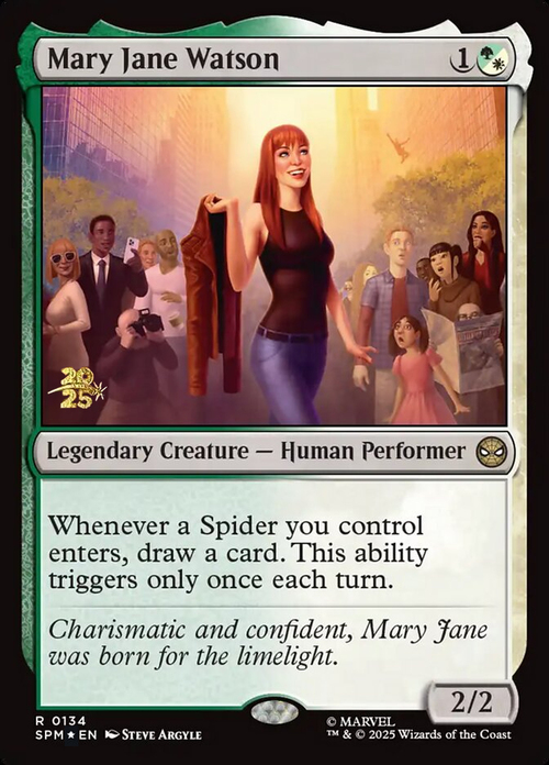 Mary Jane Watson Card Front