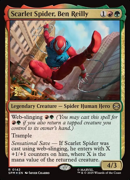 Scarlet Spider, Ben Reilly Card Front