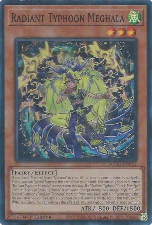 Radiant Typhoon Meghala Card Front