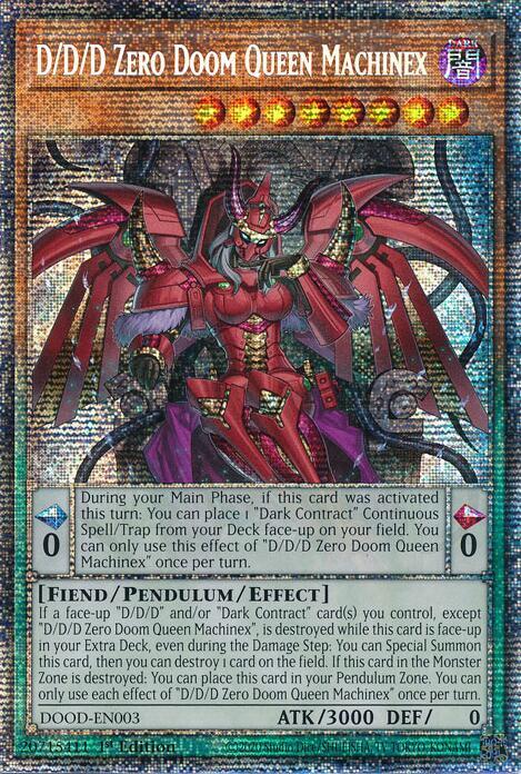 D/D/D Zero Doom Queen Machinex Card Front
