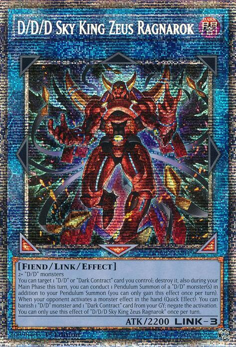 D/D/D Sky King Zeus Ragnarok Card Front