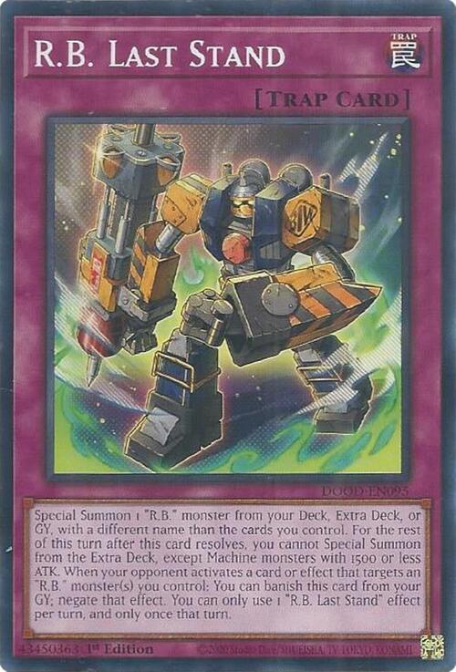 R.B. Last Stand Card Front
