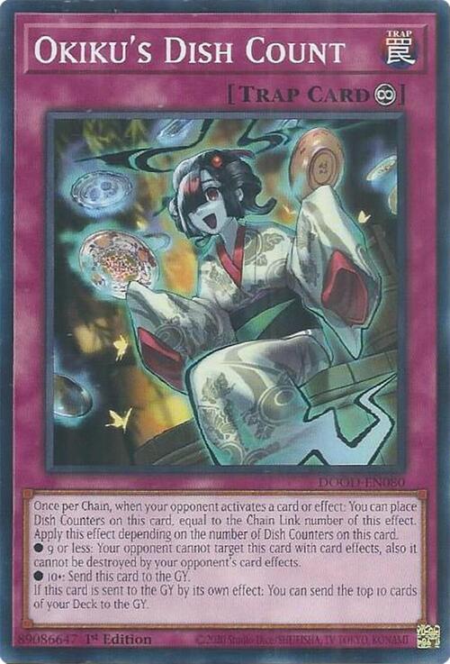 Okiku's Dish Count Card Front