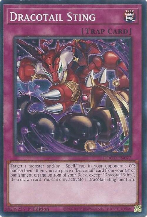Dracotail Sting Card Front