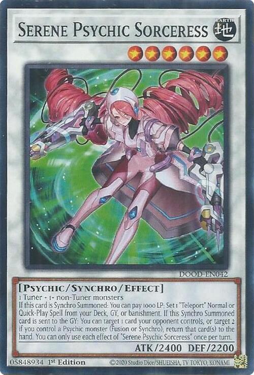 Serene Psychic Sorceress Card Front