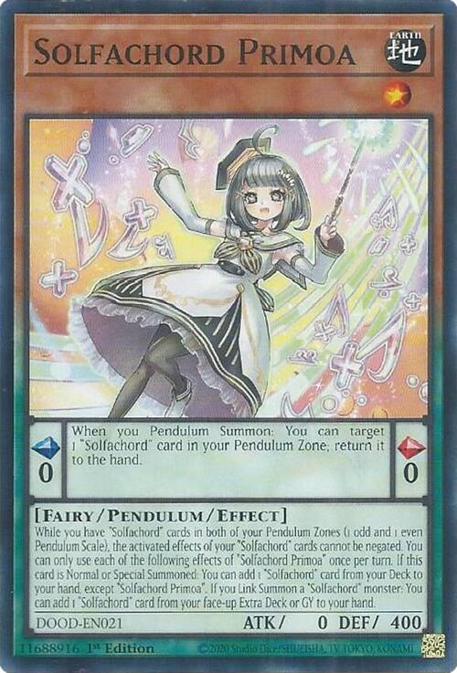 Solfachord Primoa Card Front