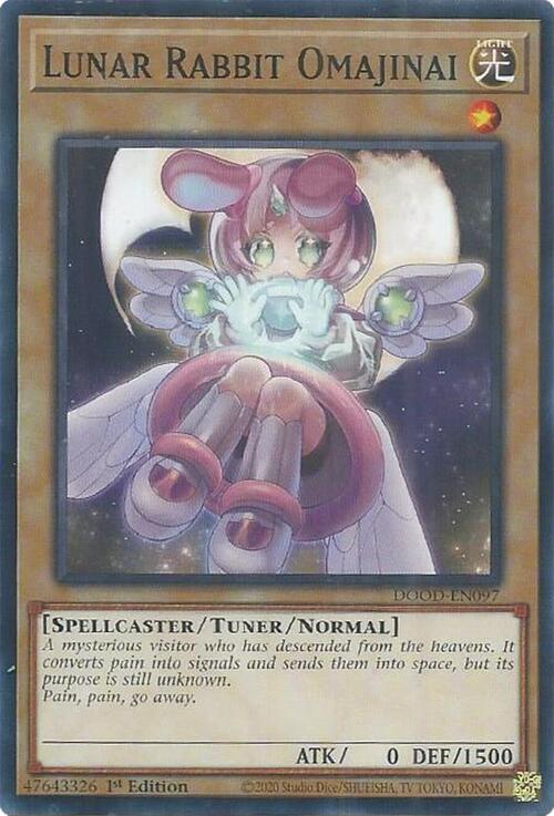 Lunar Rabbit Omajinai Card Front