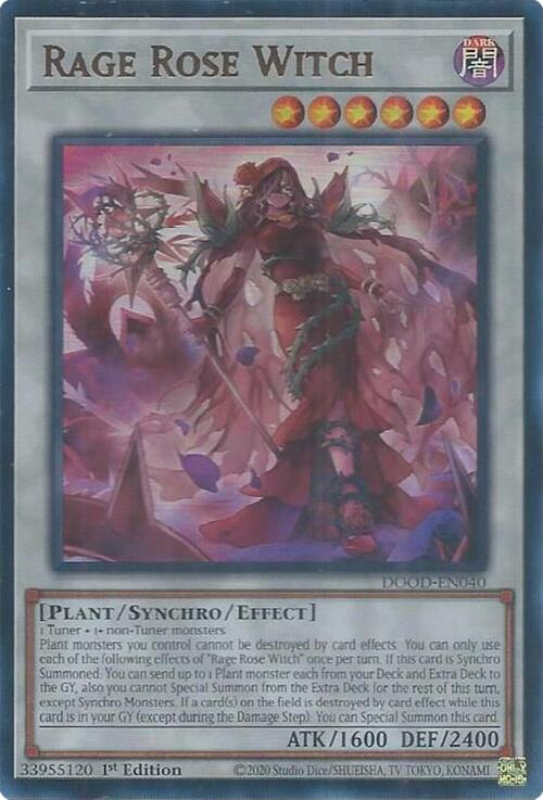 Rage Rose Witch Card Front