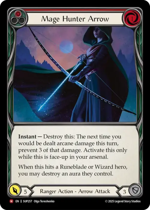 Mage Hunter Arrow Card Front