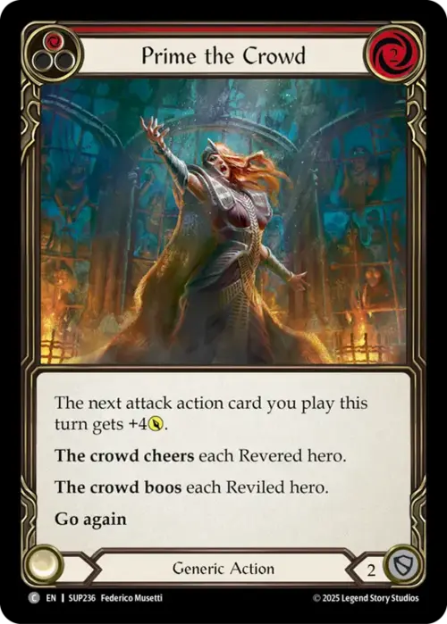 Prime the Crowd - Red Card Front
