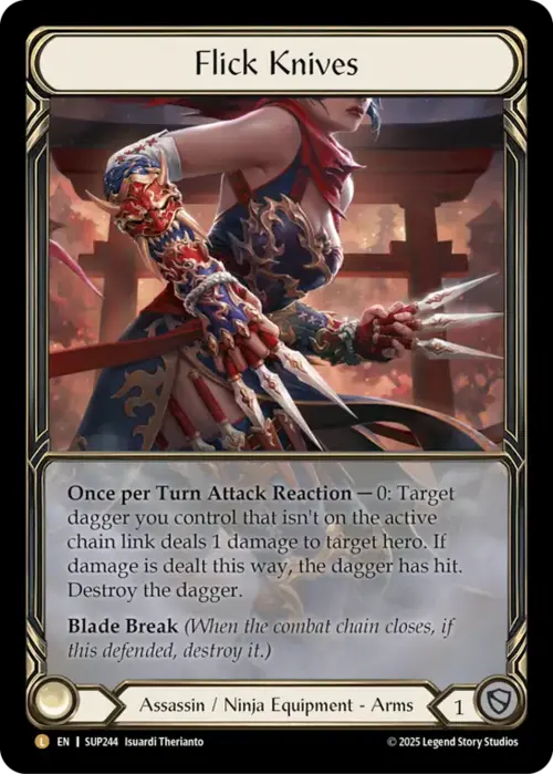 Flick Knives Card Front