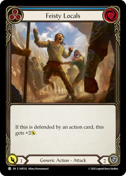 Feisty Locals - Blue Card Front