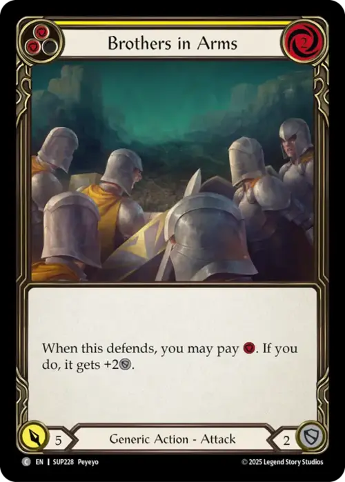 Brothers in Arms - Yellow Card Front