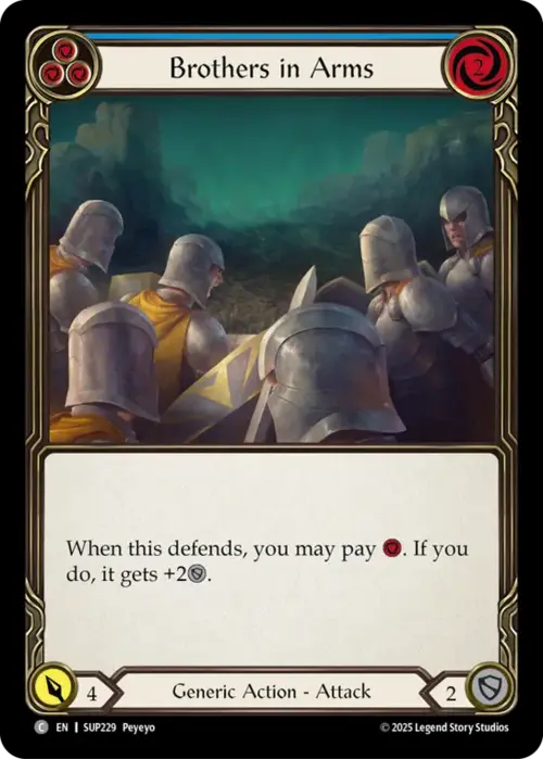 Brothers in Arms - Blue Card Front