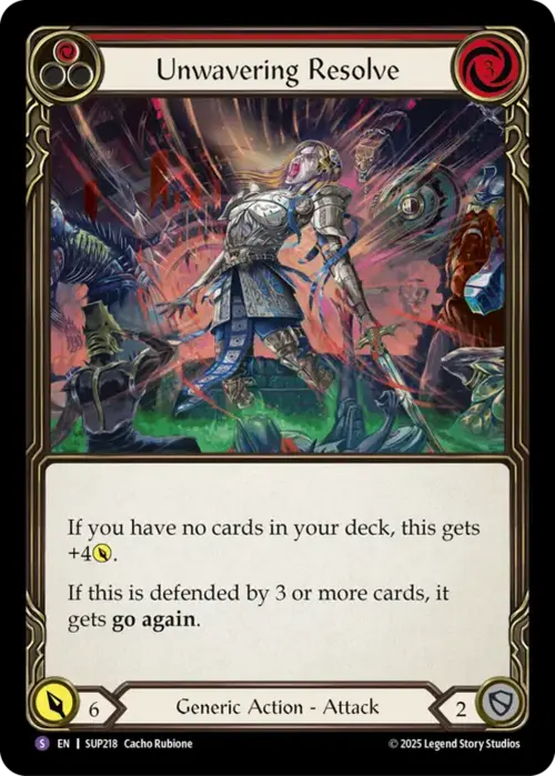 Unwavering Resolve Card Front