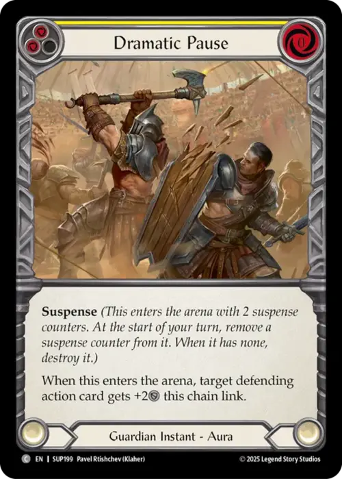 Dramatic Pause - Yellow Card Front