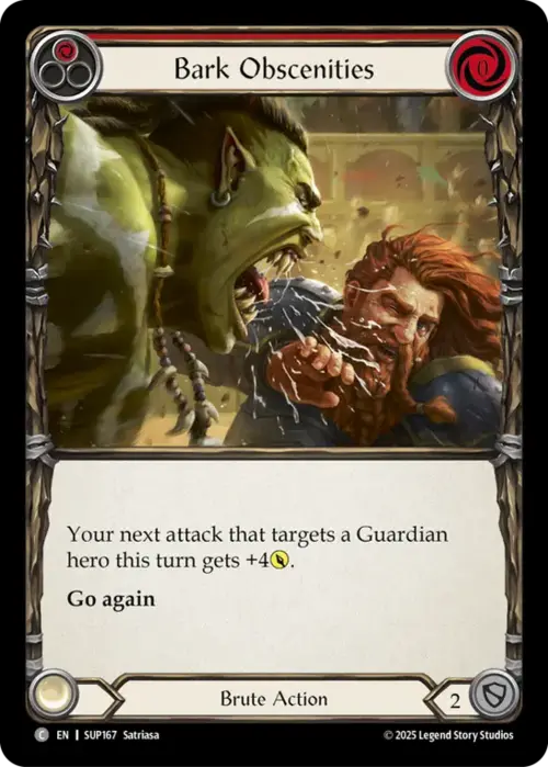 Bark Obscenities Card Front