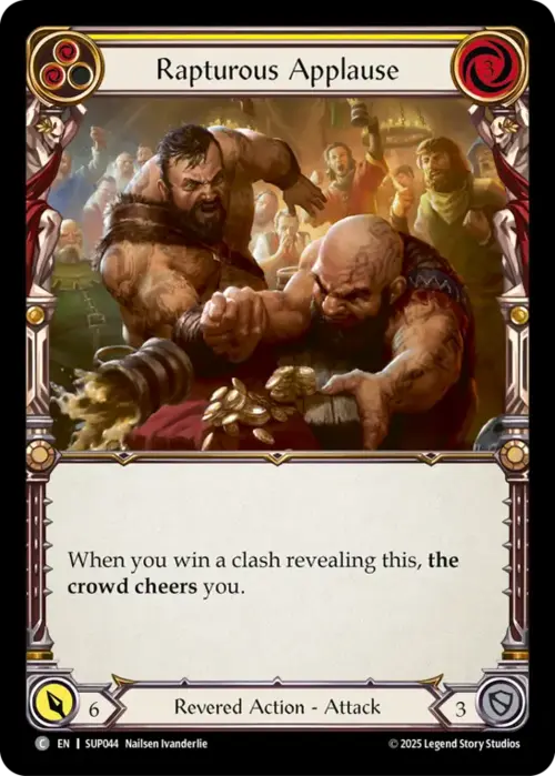 Rapturous Applause - Yellow Card Front