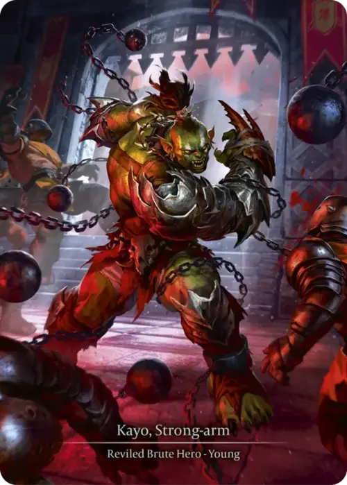 Kayo, Strong-arm Card Front