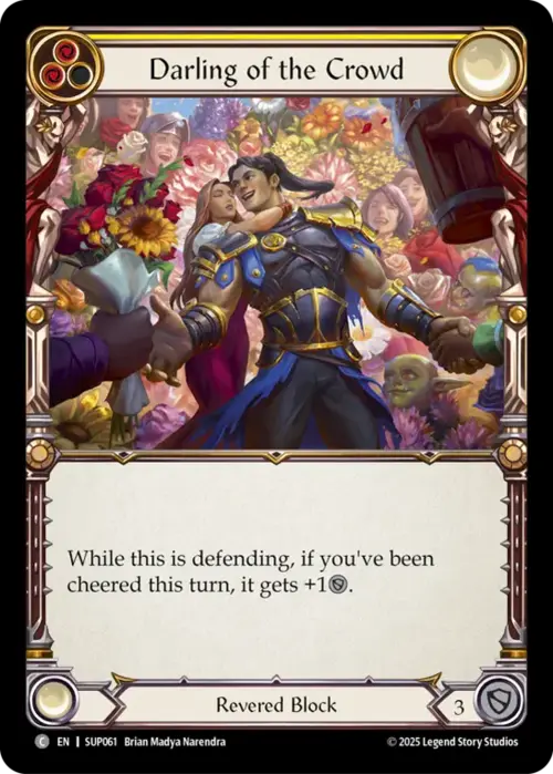 Darling of the Crowd Card Front