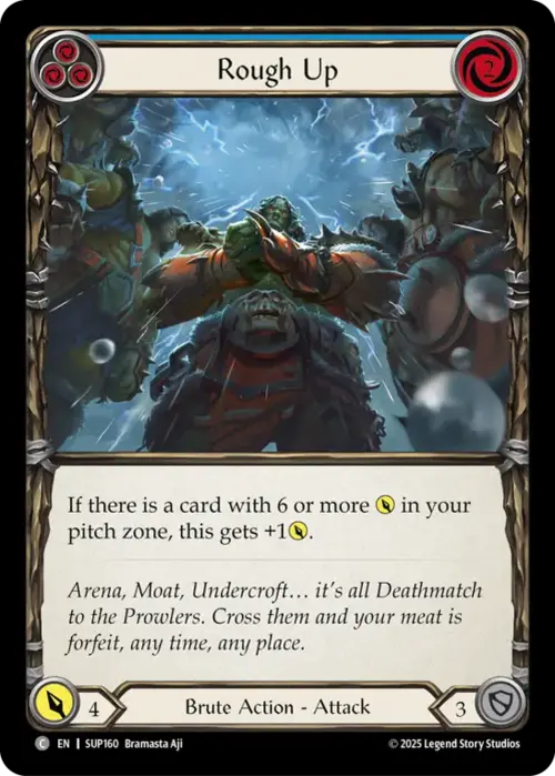 Rough Up - Blue Card Front