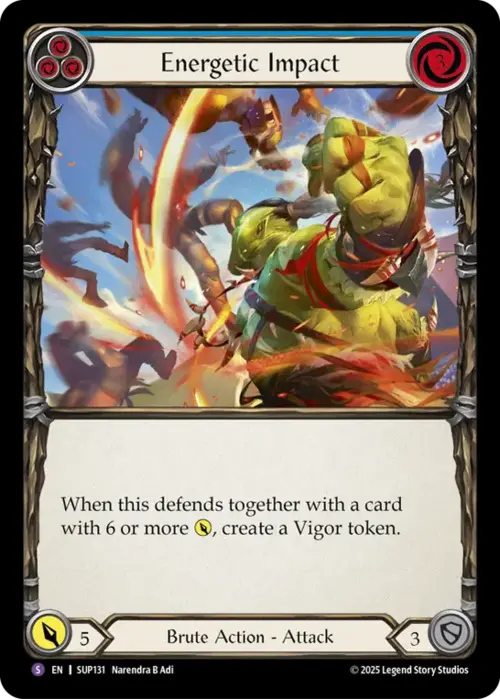 Energetic Impact Card Front