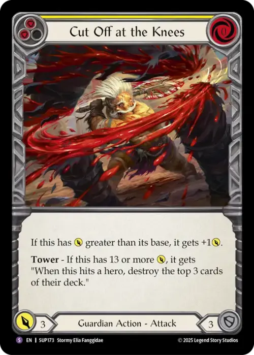 Cut Off at the Knees Card Front