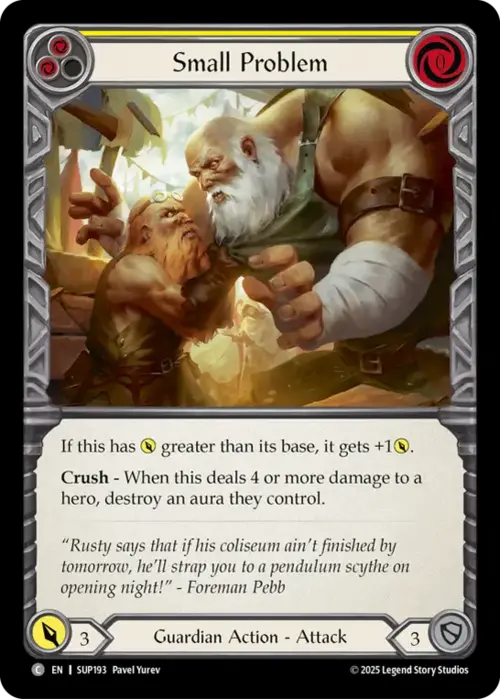 Small Problem Card Front