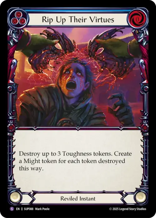 Rip Up Their Virtues Card Front
