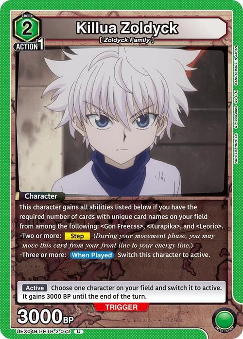 Killua Zoldyck Card Front