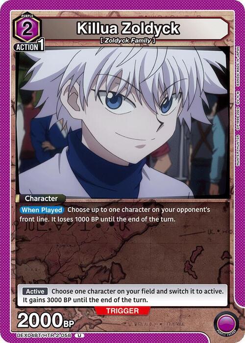 Killua Zoldyck Card Front