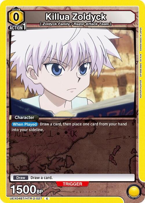 Killua Zoldyck Card Front