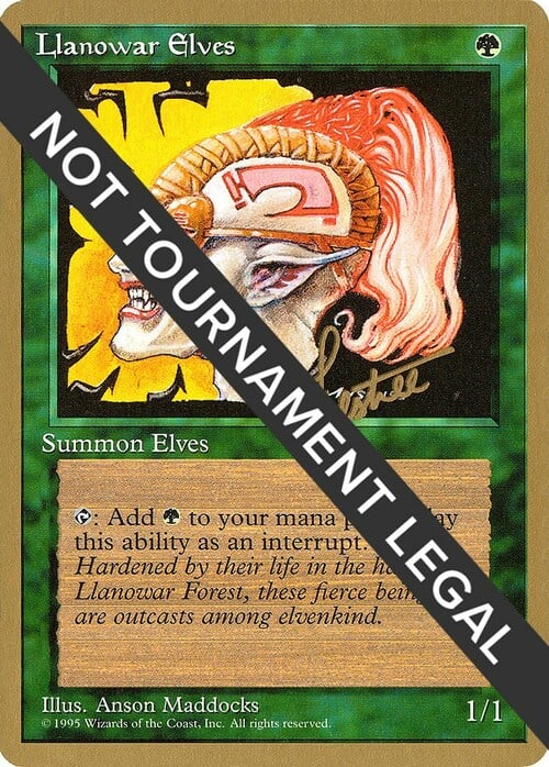 Llanowar Elves Card Front