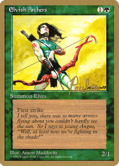 Arcieri Elfici Card Front