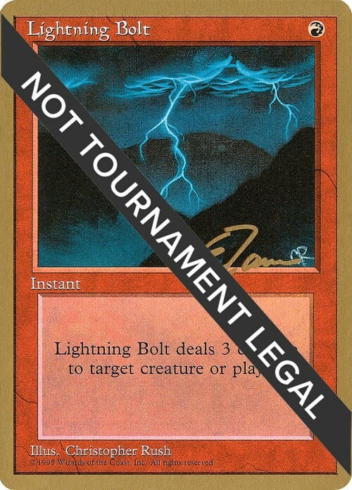 Lightning Bolt Card Front