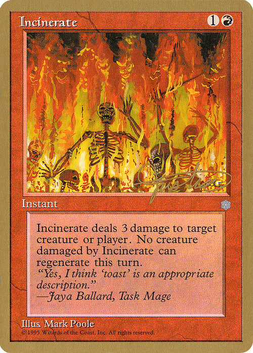 Incenerire Card Front