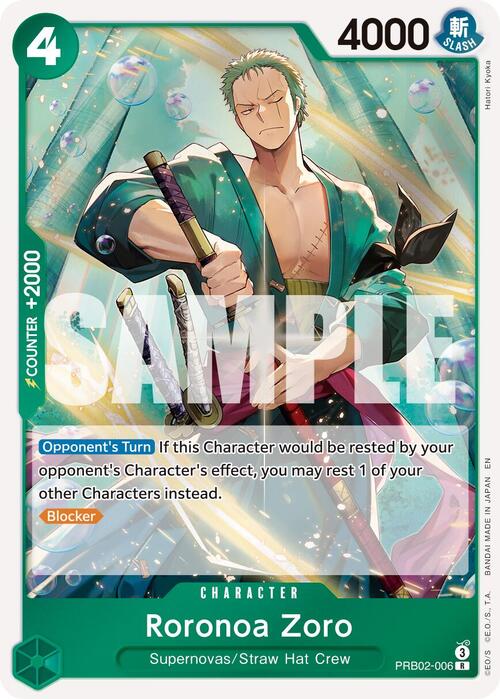 Roronoa Zoro Card Front
