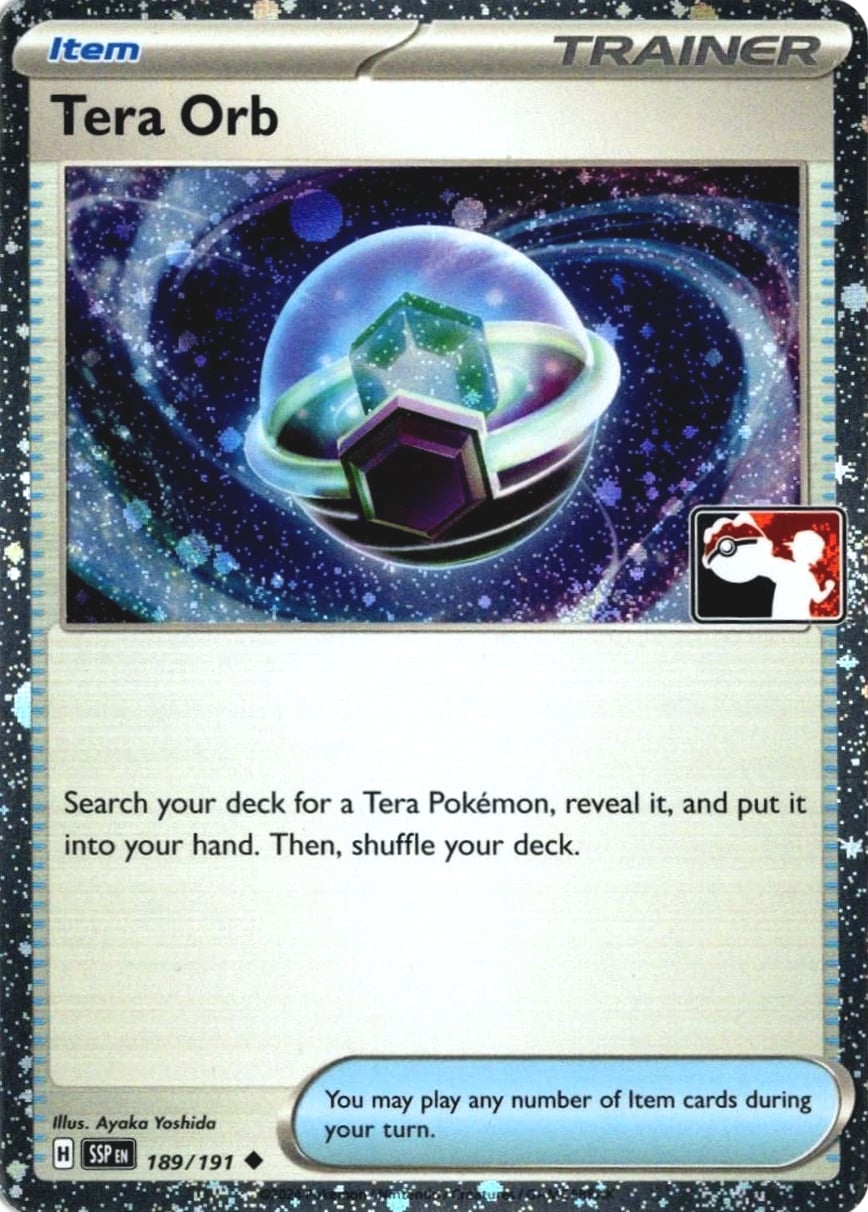 pokemon tcg tera cards Brawlers Premium Collection and put it into your hand Tera Orb Play! Pokémon Prize