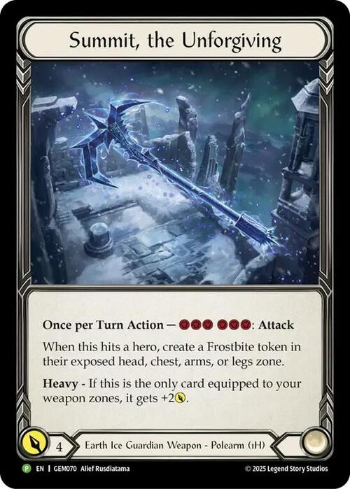 Summit, the Unforgiving Card Front