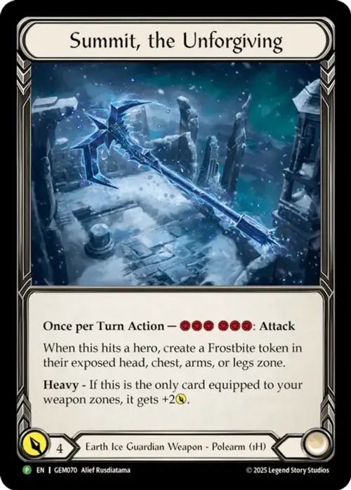 Summit, the Unforgiving Card Front
