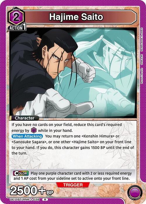 Hajime Saito Card Front