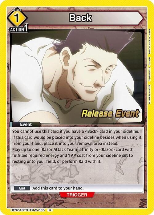 Back Card Front