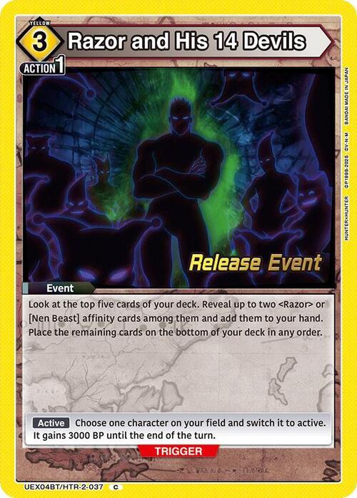 Razor and His 14 Devils Card Front